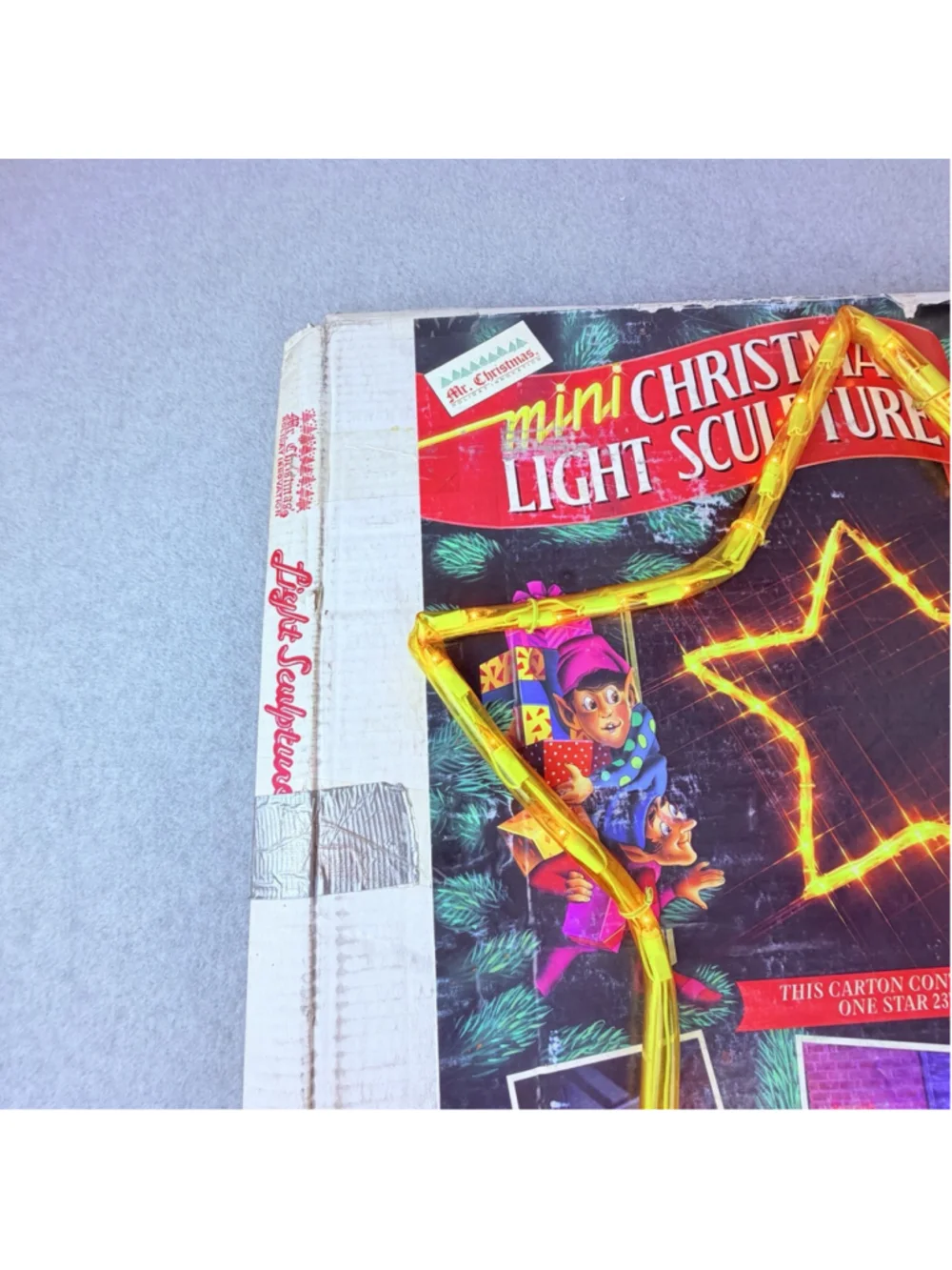 MR. CHRISTMAS 1992 Mini Light Sculpture 23” STAR Item 369 Tested WORKING Box